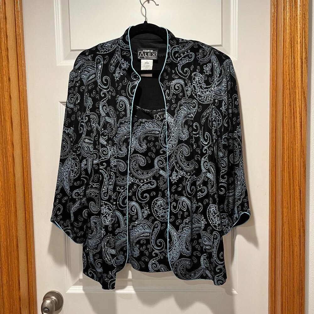 Two piece shell and jacket, Alex Evenings